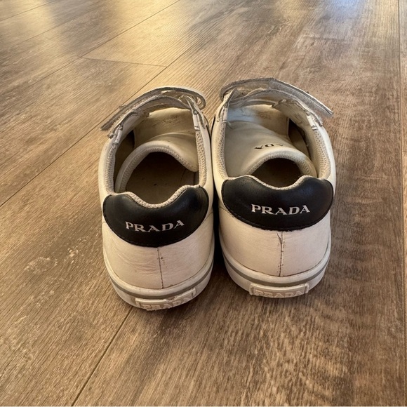 Prada Kids' Toddler Leather Low Top Sneakers - White - Size: 2 or 2.5 - Picture 8 of 14